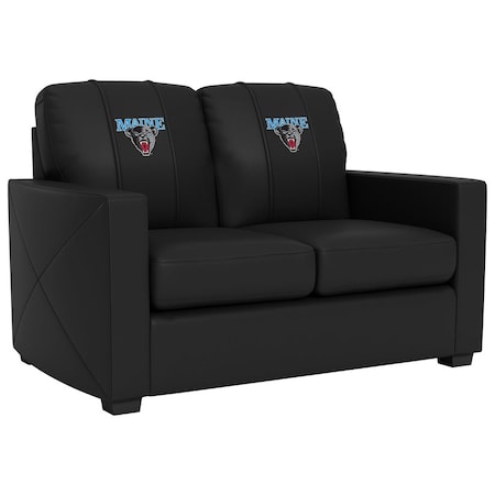 Dreamseat Silver Loveseat with Maine Black Bears Logo XZ7759003LSCDBK-PSCOL12125